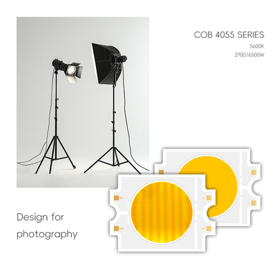 Potencia alta 300W + 300W Bicolor 2700-6500K CRI alto Ra> 95 LED COB CHIP para luz fotográfica / luz de video