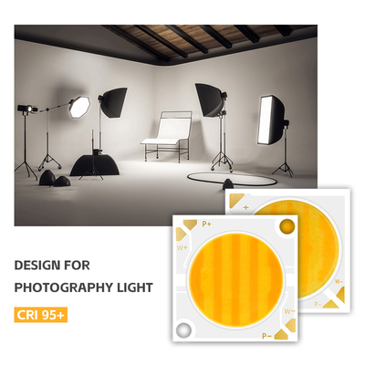 Chip LED bicolor 2424 serie 40W 40W 2800K/6500K CCT 100/110 LM/W 1100MA IF 36V-38V Para luz de fotografía Chip LED