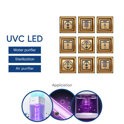3636 UVC 1W 220-235nm si 100mA 3.6*3.6MM Ángulo de visión 120°