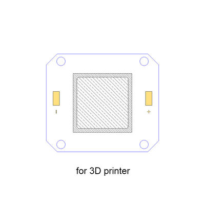 impresora ULTRAVIOLETA de 20W 385nm LED Chips For 3D, microprocesador de alta densidad de 4046 MAZORCAS LED