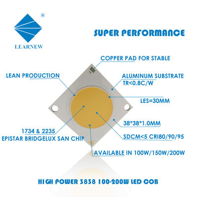 Alta MAZORCA LED Chips Aluminum Copper Substrate del CRI 3000K 4000K 6500K 36V