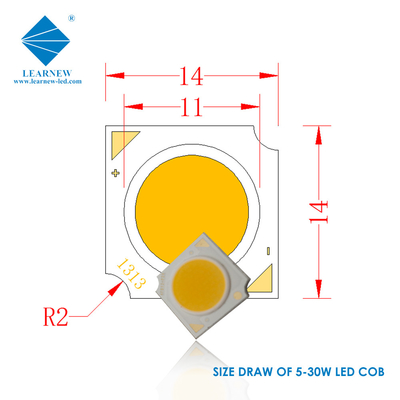 Chips LED de la serie 1414 COB 3W 5W 9W 15W 2700K 6500K 120-140lm/W R11mm para focos LED