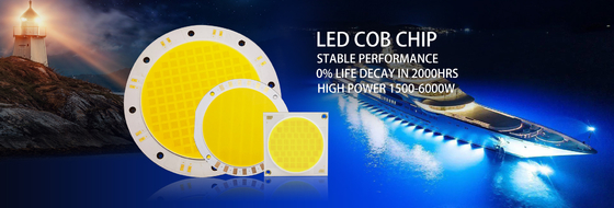 1500 2000W Flip LED Chips 2700K 6500K 35V 38V para iluminación al aire libre