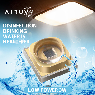Alto microprocesador óptico 254nm UVC 270nm llevado ultravioleta 280nm 1W púrpura 3W del poder UVA UVB LED