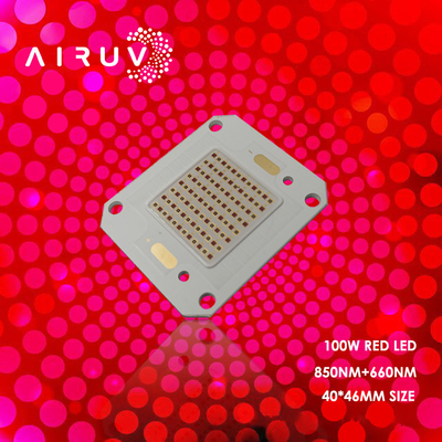 Fábrica de Shenzhen 3535 4046 tamaño 100w 660nm 150w HIGH POWER IR LED COB Chip para protección de la piel Realidad virtual