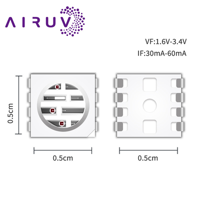 SMD5050PIR2 SERIES chips de alta potencia 0.3w 585-595nm 840-850nm 80-100mW para cámaras y impresión 3D