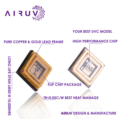 4046 3535 3838 UV LED Chips 20w 50w 100w LED de alta densidad e intensidad COB
