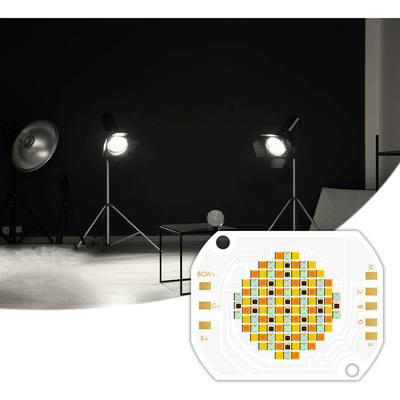 Chip Led Rgbcw 350w con VF 45-48V y 620nm/460nm/520nm/2700k/6500k Opciones de color