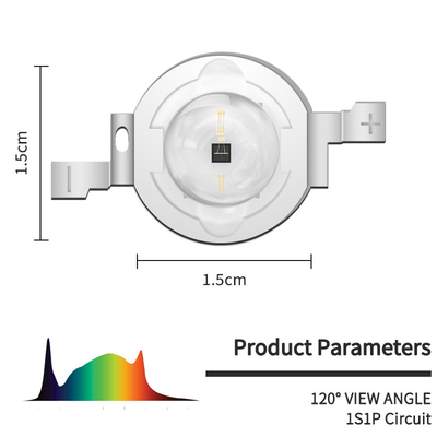 Emitente de chip de diodo infrarrojo de alta potencia de 2w 940nm Potencia óptica 950-1100mW VF 2.0-2.4V