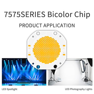 600w + 600w Chip LED de doble color 7575 Dimmable 2700-6500k 54v 60v para la luz de fotografía