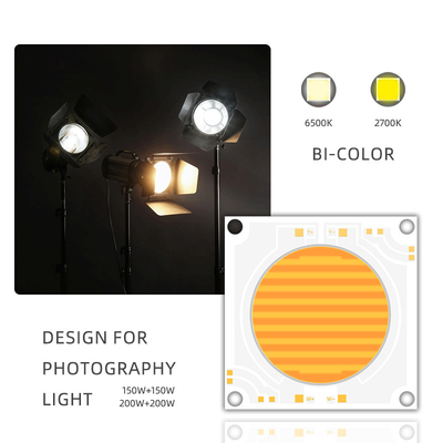 5454 Dimmable 200w 150w Cob Led Chip con doble color Temperatura 2700k 6500k 51-53v 57-60v