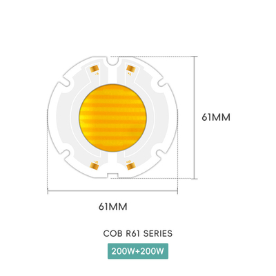Chip LED de espectro completo de AC 51-53V 2700K-6500K Chip LED de AC COB de 200w