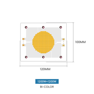 Alta potencia de luz rojo Blanco cálido + blanco positivo 18a-21a 1200w +1200w chip led SMD 120*100 COB Chip Luz fotográfica