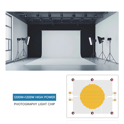 Bi Color LED Chip Alta potencia 1200W*2 70-100Lm/W Dual CCT 2700K 6500K Para fotografía luz 120100