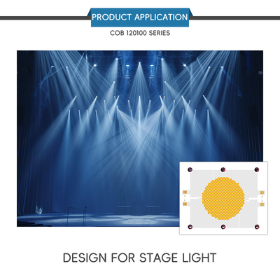 Chip LED de alta eficiencia 120100 Tamaño 2700k 6500k 1200w Flip Chip COB LED lámpara de perlas para la luz de fotografía