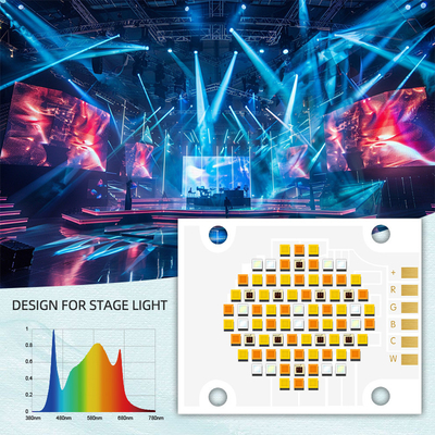 RGBCW Chip LED de cinco colores COB 180W 2700k 6500k 4050 Fotografía chips COB