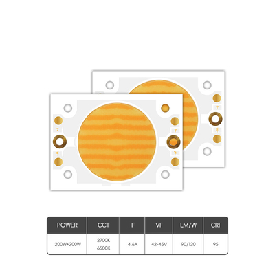 LED COB Chip 200W VF 45V LED Beads DIY Espectro completo Personalizable