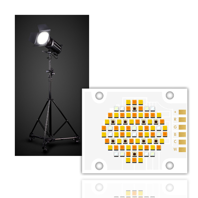 180W RGBCW COB chips LED para fotografía 5 colores en 1 EMIT Tamaño 32MM Alta CRI 95