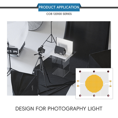 2400W COB Bicolor 2700K 6500K CCT Alta potencia 1200W + 1200W COB 120mm * 100mm LED Chip Modulo CRI 95+ para la iluminación de fotografía