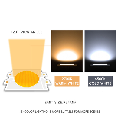 Chip Epistar 4055 de doble SMD Led Bicolor Rojo Blanco Color con CCT 2700K/6500K