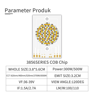 3856 SIZE Iluminación de cine Iluminación de escenario 300W COB Chip CRI95 500W 2700K 6500K RGBCW RGBWW CCT dimmable COB LED Fábrica OEM ODM