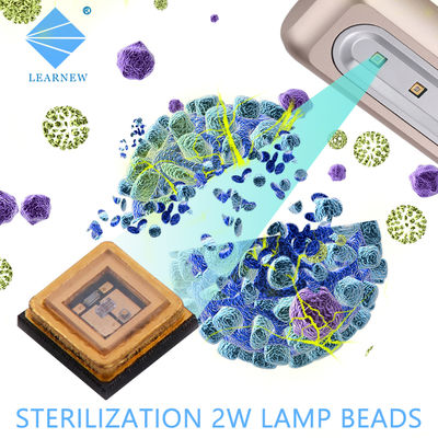 Chip LED UVC de 270 nm, 265 nm y 275 nm con certificación CE, con lente de vidrio de cuarzo para purificador de agua