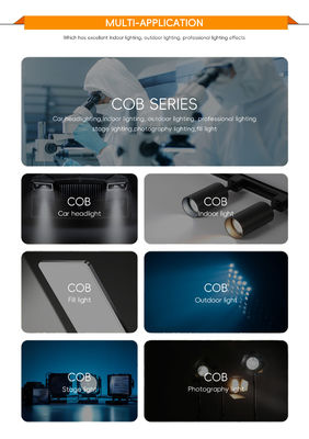 Chip COB LED de 50W DC24V con tamaño 19*19mm y diámetro 17mm para iluminación de alta eficiencia