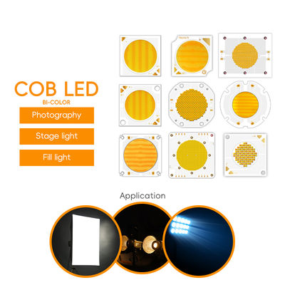 High Power Bi Color COB LED Chip 100W 200W 300W 400W 2700K 6500K Ra95 40X55MM 54X54MM 60X60MM for Photography Lighting Lamp