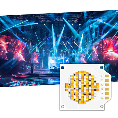 Chip LED COB RGBWW 3538 de alta calidad con 2 años de garantía, voltaje de entrada de 24-26 V y 10000 horas de trabajo para luz de escenario LED