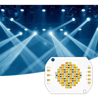 Chip LED COB RGBWW 5 en 1 de 350W con voltaje de entrada de 45-48V y ángulo de visión de 120° para iluminación fotográfica