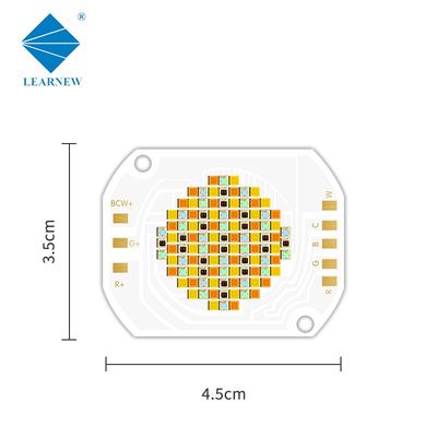 Chip LED COB RGBWW 5 en 1 de 350W con voltaje de entrada de 45-48V y ángulo de visión de 120° para iluminación fotográfica