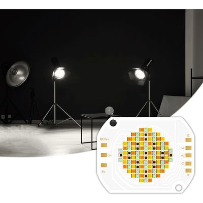 Chip LED COB de 350W 2700K-6500K RGBCW a todo color ajustable con ángulo de visión de 120° para luces de escenario y fotografía