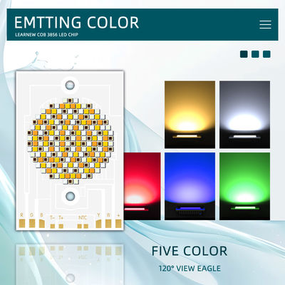 Chip LED COB RGBWW 5 en 1 de 300W 500W 460/520/620NM para iluminación de escenarios y proyectos DIY