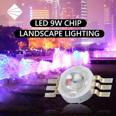 Chip LED de alta potencia personalizable de 1W-3W con ángulo de visión de 120° y 2 años de garantía para luces de escenario