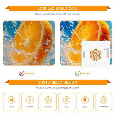 Chip LED COB multipropósito de 2100W con voltaje de entrada de 80-86V y 10000 horas de funcionamiento para iluminación de escenarios y fotografía