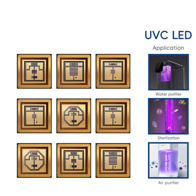 LED UV UV-C LED 3W 110mW 500mA LED 270nm 3838 275nm UV LED de alta potencia UV UVC LED UV-C LED 265nm UVC