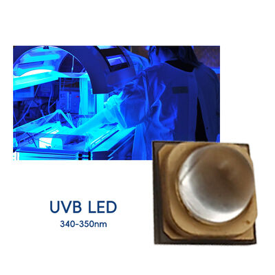 2W UVB 270-320nm Alta potencia SMD3535 200mA- 500mA 30-110mW Potencia óptica Lente plana para mascotas Vitamina D3