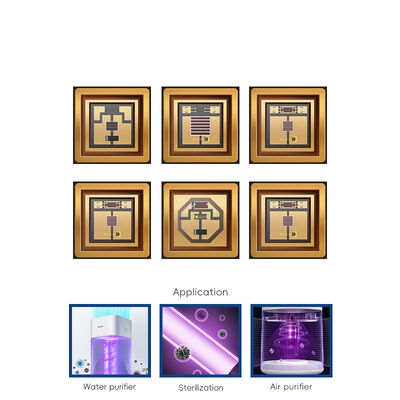 Diodo LED UV de 5W-7W 55mil SMD3838 Alta Potencia 365nm 385nm 395nm 405nm Curado UV Chips LED UV