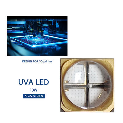 2025 Nuevo almuerzo profesional de alta potencia UVA LED 10W SMD6868 365nm 385nm 395nm 6.0-7.0V UV LED luz para el cultivo de plantas de curación UV