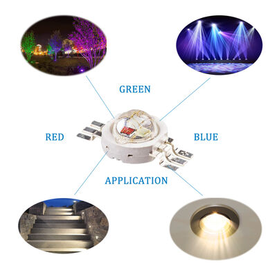 Leadframe de cobre puro 3w RGB LED Array Chip LED rojo verde azul de alta potencia para Downlight LED e iluminación de rieles