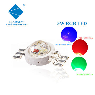 Leadframe de cobre puro 3w RGB LED Array Chip LED rojo verde azul de alta potencia para Downlight LED e iluminación de rieles