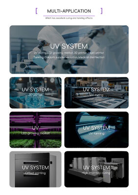 UV LED Manufacturer 365nm 370nm 100W 120W UV Tube Lamp Tanning BED UV LED Phototherapy Solution Expert