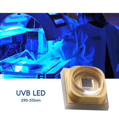 Diodo LED UVB 3W Chip 315nm Precio de Fábrica 3535 LED Diode SMD 311nm 500mA Lámpara de Bronceado LED Diode SMD 306nm 295nm 110mW