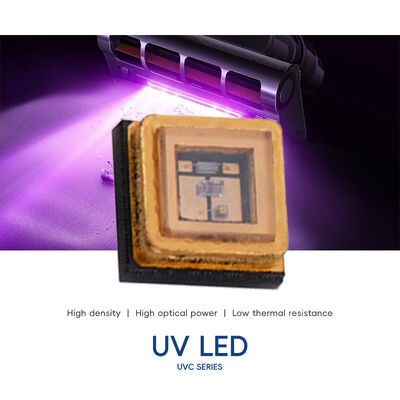 Paquete UV UVC 3535 SMD de alto rendimiento 265nm 100mA 150mA Diodo LED UVC 1W 255nm 275nm Purificación de agua y aire