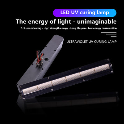 Larga vida útil AC220V 1200W Sistema UV LED de curado 395nm Longitud 310mm Máquinas de impresión 12w/cm2 0-12V Atenuación Impresora Offset