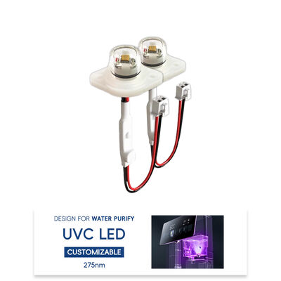 Alta eficiencia ECO Precio UV UV-C DC12V UVC 275nm módulo LED 0.5W 40mA IP68 DC24V Purificación de agua y aire 6-10mW