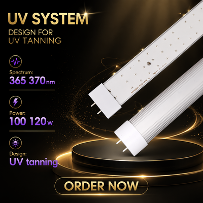 LEARNEW LED UV de alta potencia 100W -120W 365-370nm para el tratamiento de la piel Detección espectral y reacción fluorescente
