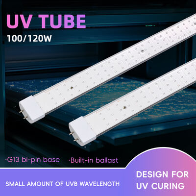 Tubo UV de 365 nm, 310 nm UVB UVA, relación 10:1, lámpara de bronceado, tubo de 100 W, 120 W, reemplazo de mercurio, certificado ISO9001 CE EMC LVD