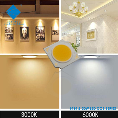 Chips LED de la serie 1414 COB 3W 5W 9W 15W 2700K 6500K 120-140lm/W R11mm para focos LED