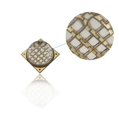 Chip COB LED UVA de 100W 395nm 60-90 grados para curado UV con lente de vidrio de cuarzo